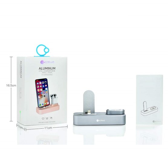 2in1 Base 22 Lightning Iphone Airpods Charging Dock 