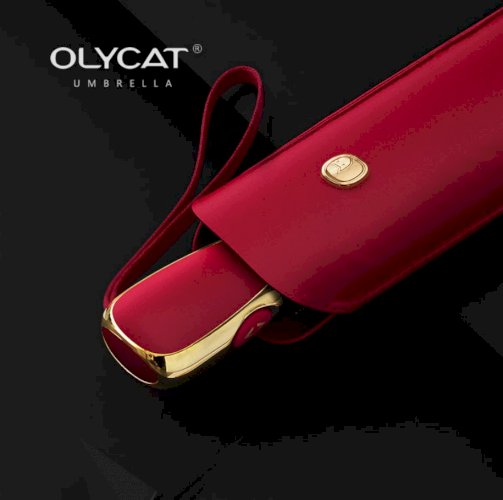 OLYCAT Ultralight Flat Fully Automatic Umbrella Three-fold Rain Umbrella Portable Anti-UV Sun Umbrella