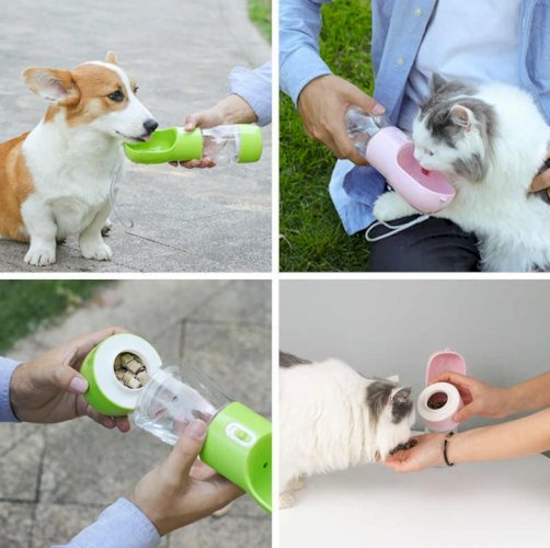 Multifunctional Portable Pet Water and Food Cups for Tavelling