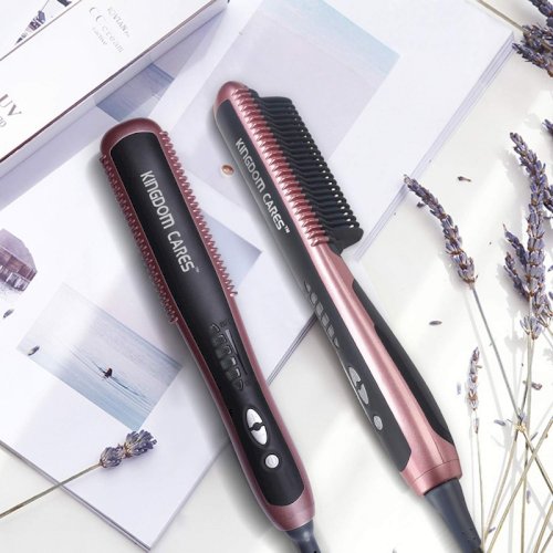 Hair Straightener Comb KD388A 2 in 1 Electric Curling Straightening Irons